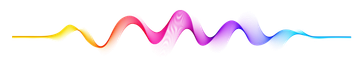 Colorful wave pattern on a white background.