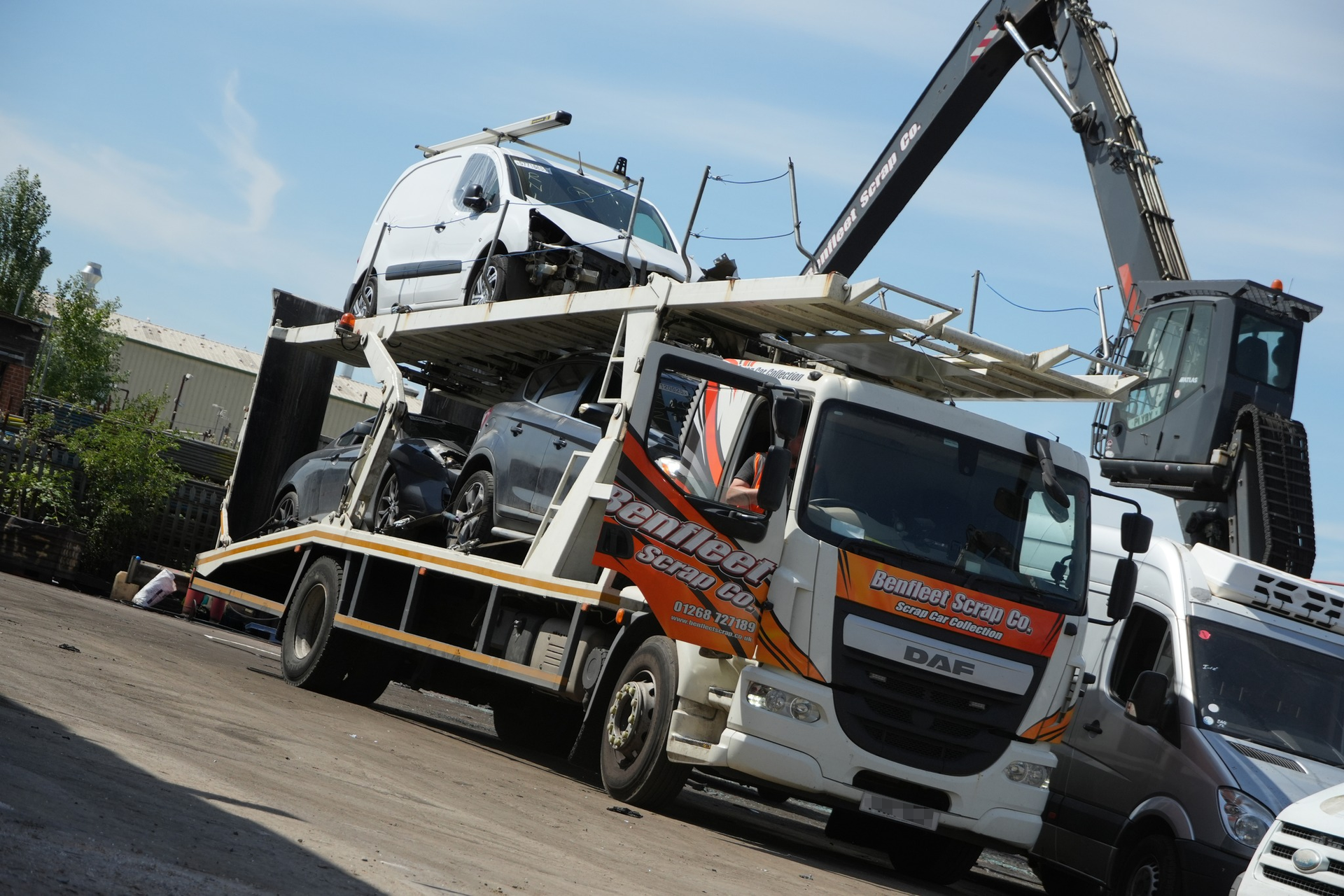 benfleet scrap transporter of scrap cars