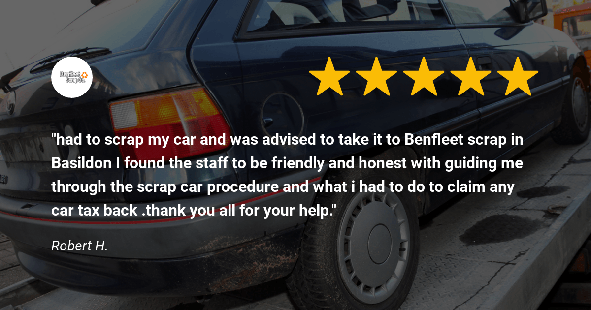 scrap car collection in Rayleigh Benfleet Scrap