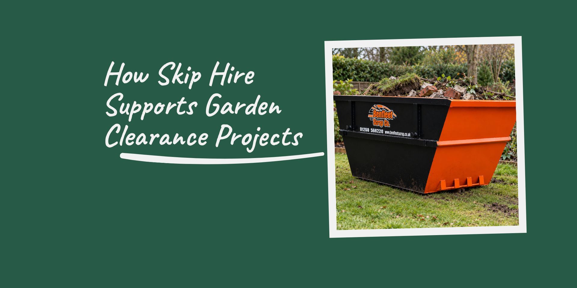How Skip Hire Supports Garden Clearance Projects