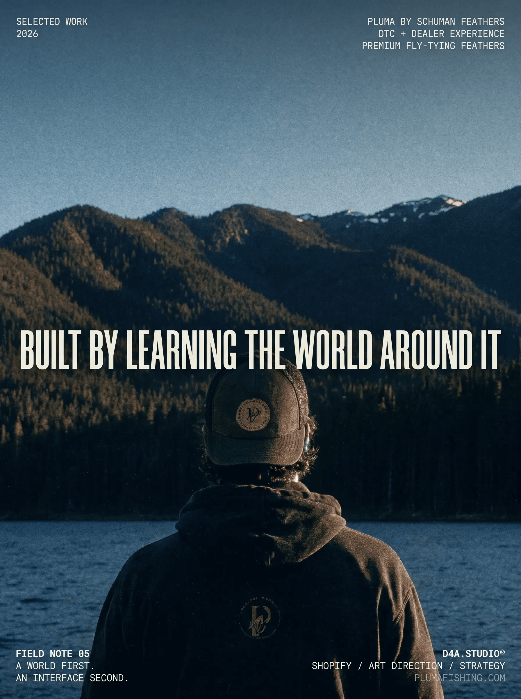 PLUMA fly fishing visual study and editorial design by D4A Studio
