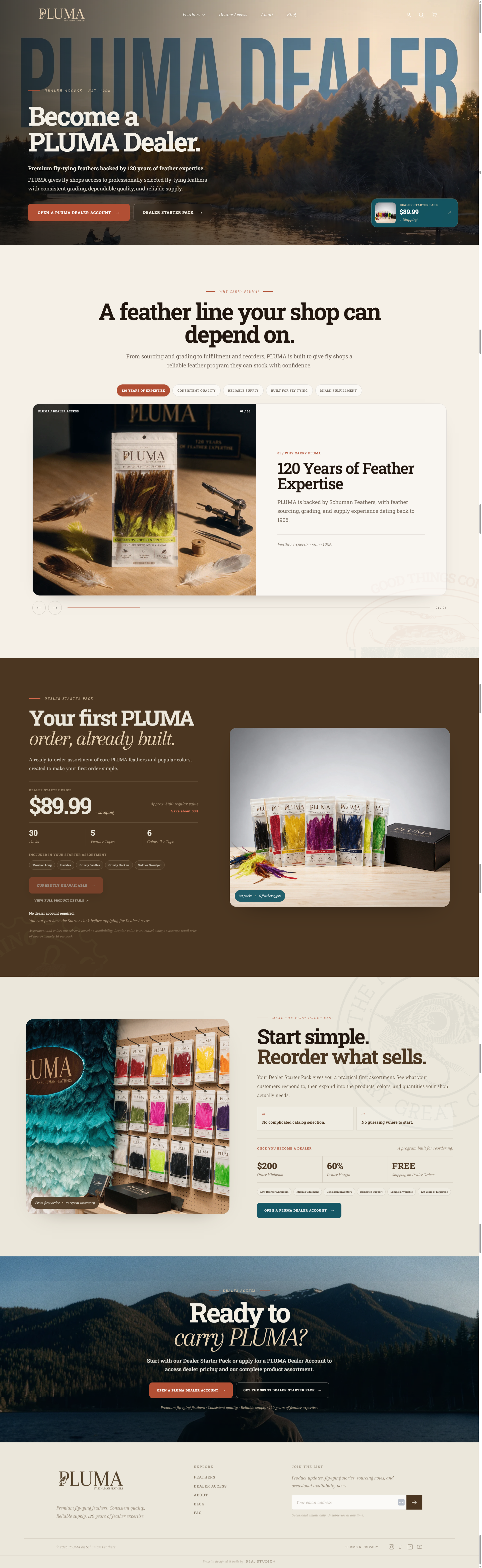Full PLUMA Dealer Access page