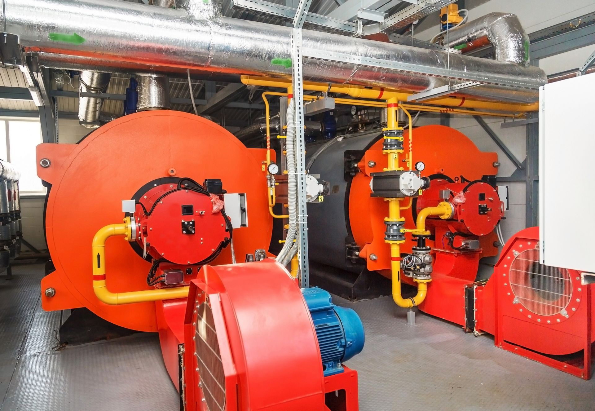 A firetube boiler system installed.