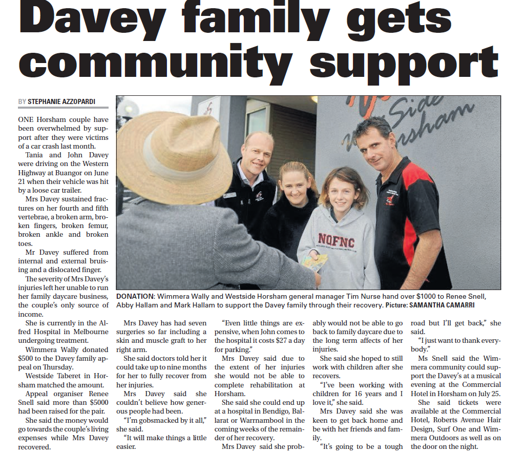 Wimmera Mail-Times – July 13th 2015 News Paper | Horsham, Vic | West Side Horsham