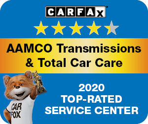 CARFAX 2020 top-rated service center badge for AAMCO Transmissions & Total Car Care