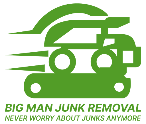 The logo for Big Man Junk Removal never worry about junks anymore.