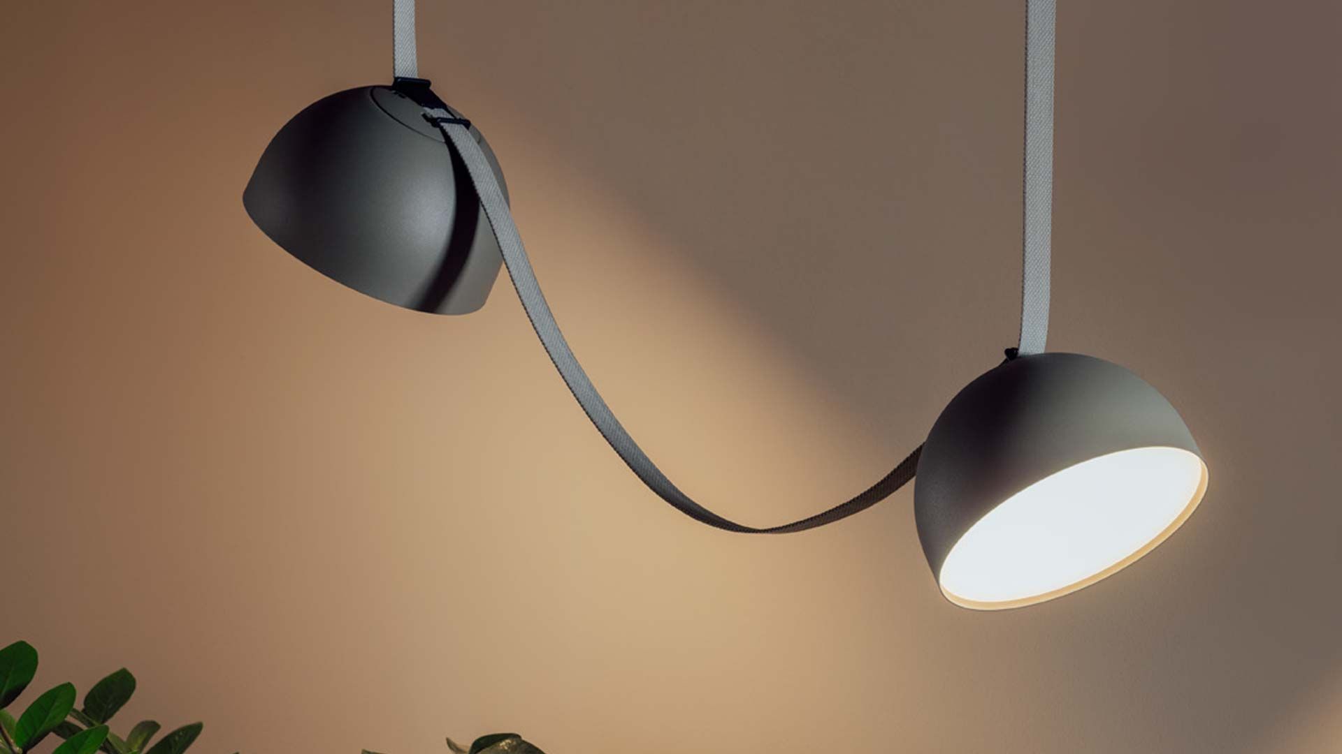 Vibia Plusminus Seilsystem mit Spotbelechtung