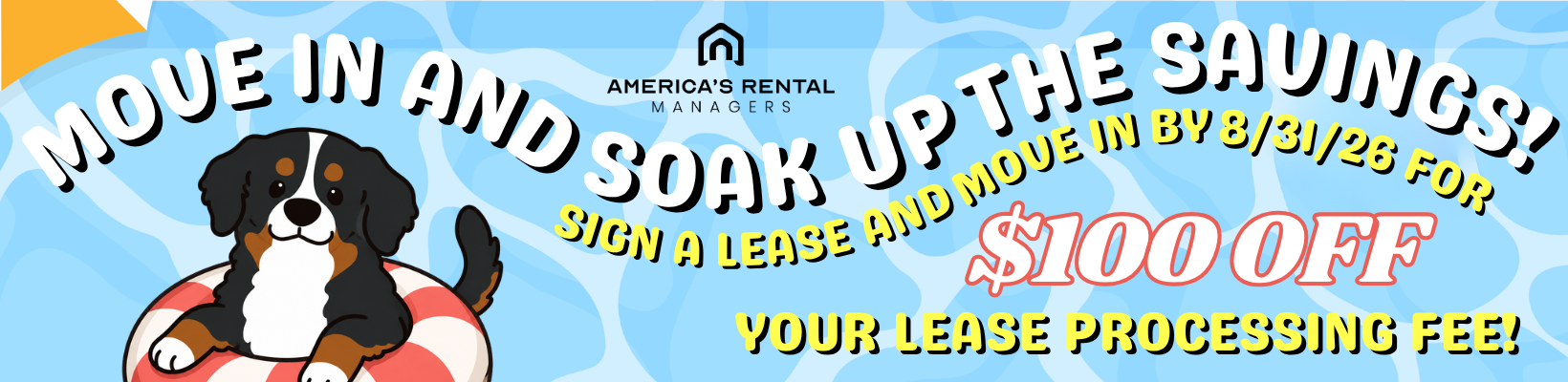 February Rental move-in special