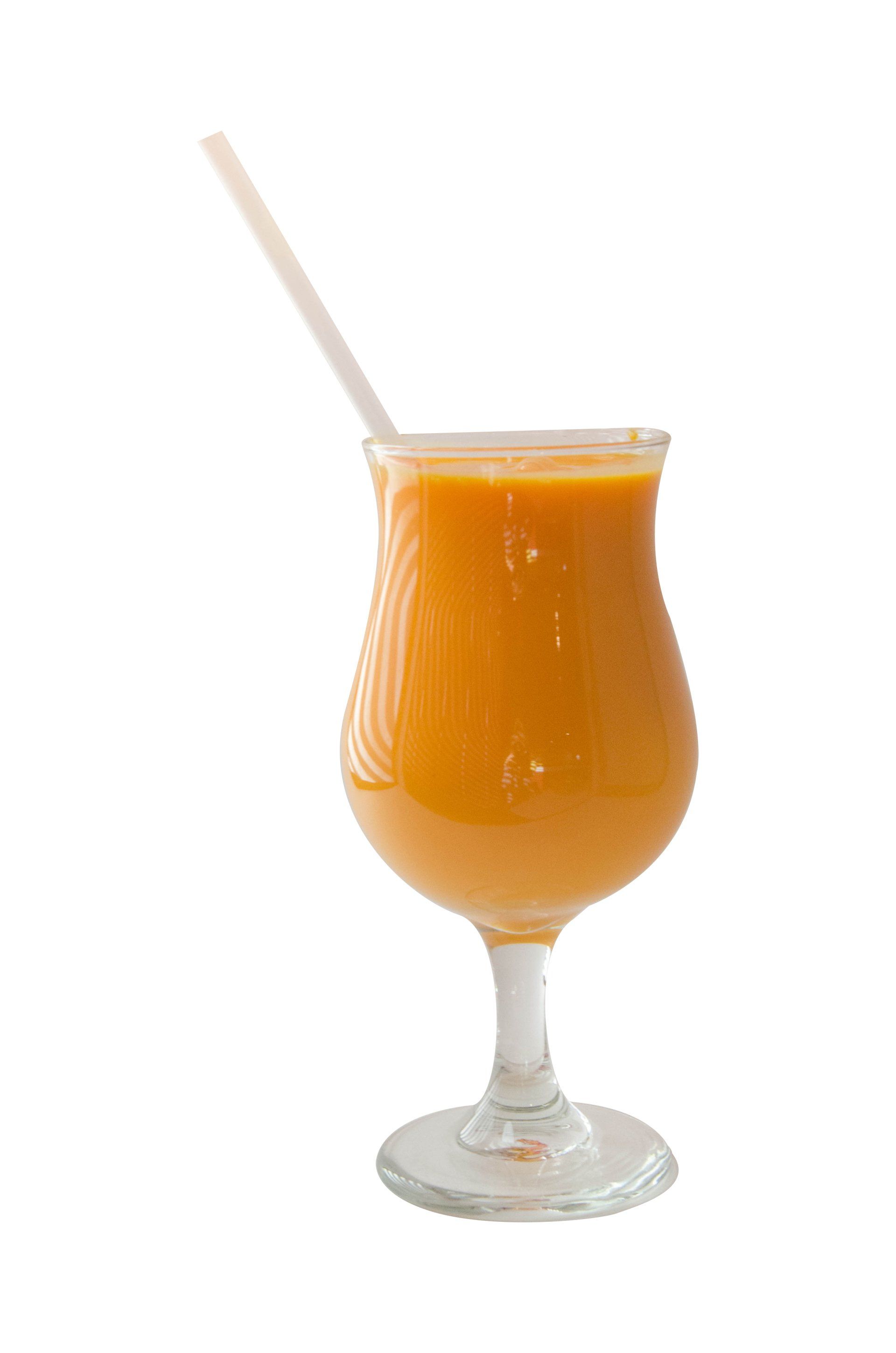 Mixed drink in glass