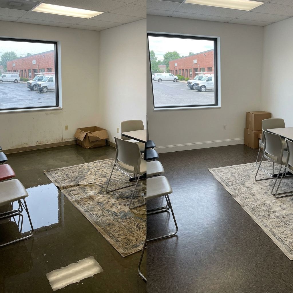 Before and after flood restoration Bristol P