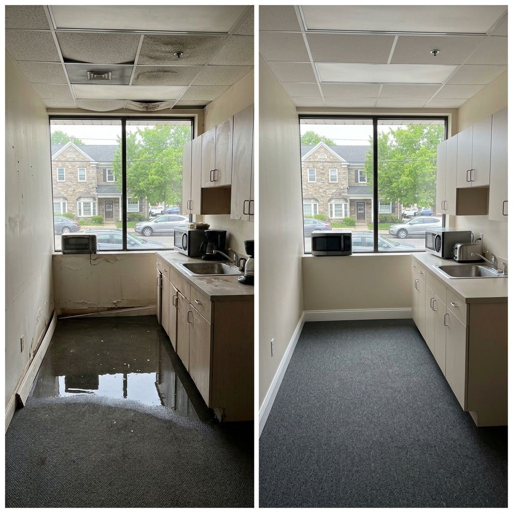 Before and after flood restoration Glenside PA Before and after flood restoration Glenside PA