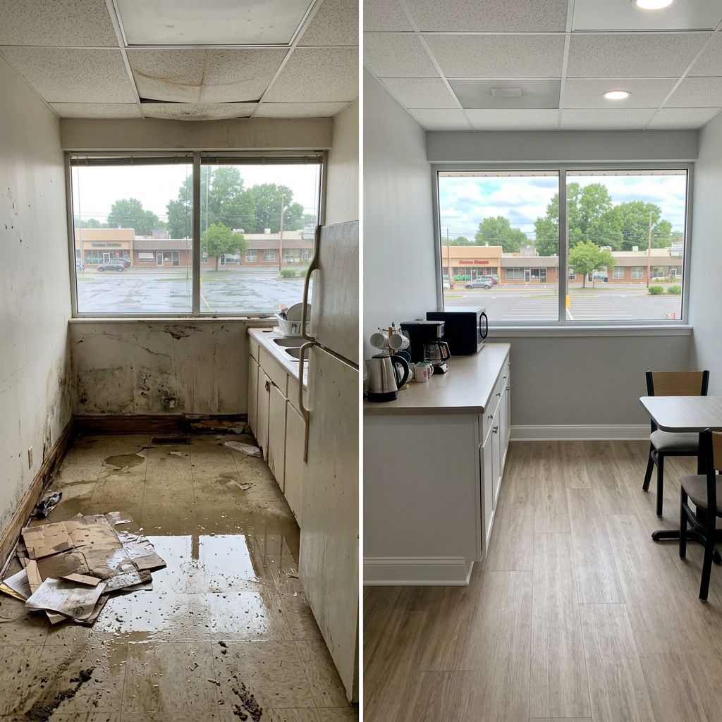 Before and after flood restoration Levittown PA Before and after flood restoration Levittown PA