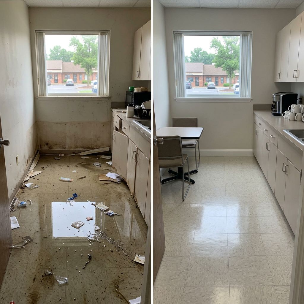 Before and after flood restoration Willingboro NJ Before and after flood restoration Willingboro NJ