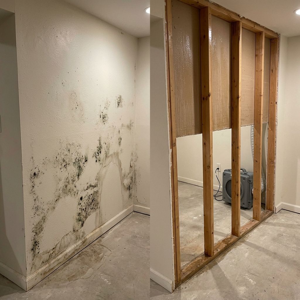 Before and after mold remediation Bristol PA Before and after mold remediation Bristol PA