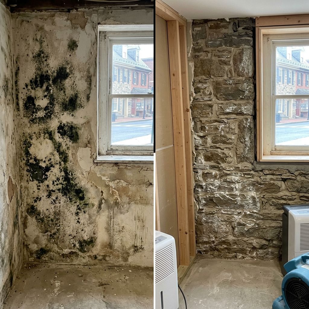 Before and after mold remediation Doylestown PA Before and after mold remediation Doylestown PA