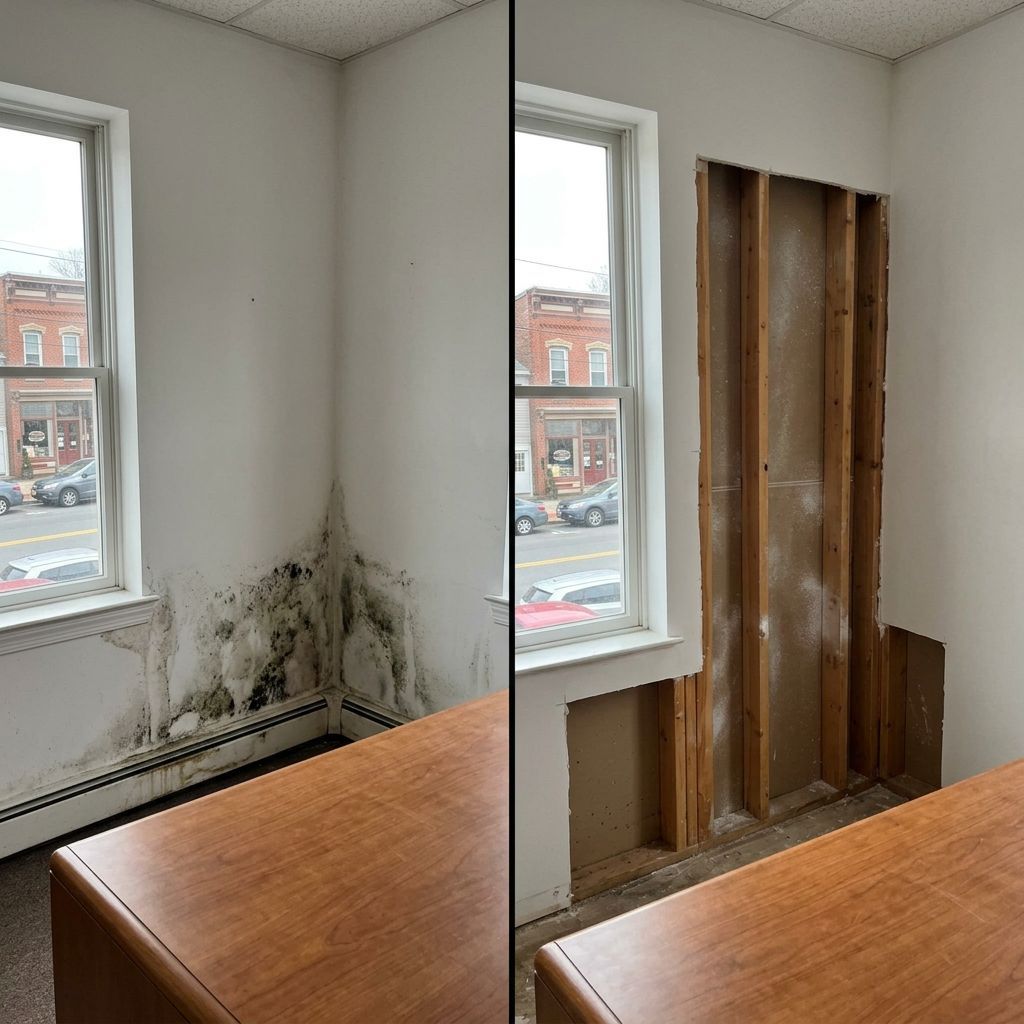 Before and after mold remediation Flemington NJ Before and after mold remediation Flemington NJ