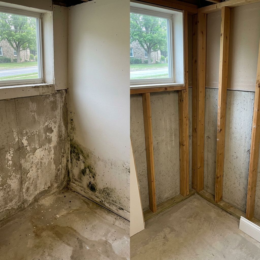 Before and after mold remediation Glenside PA Before and after mold remediation Glenside PA