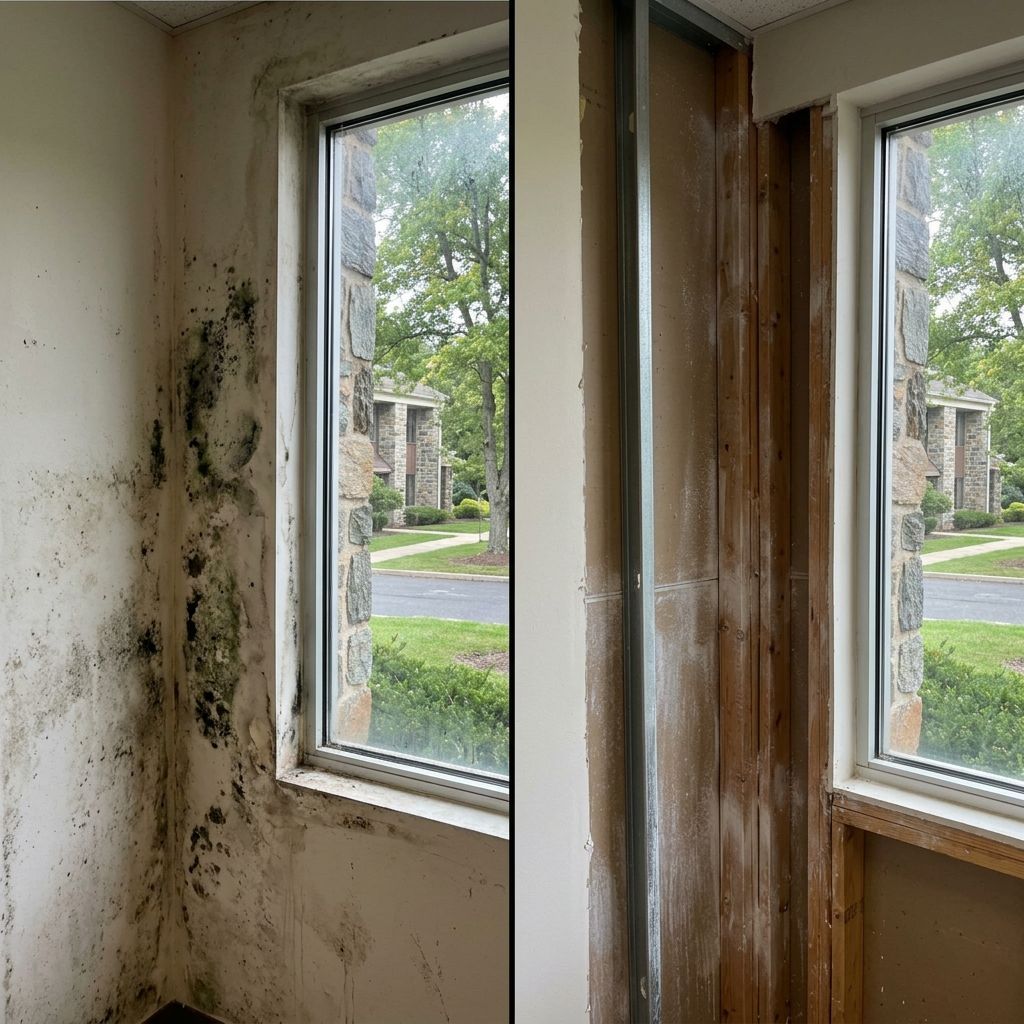 Before and after mold remediation Montgomery County PA Before and after mold remediation Montgomery County PA
