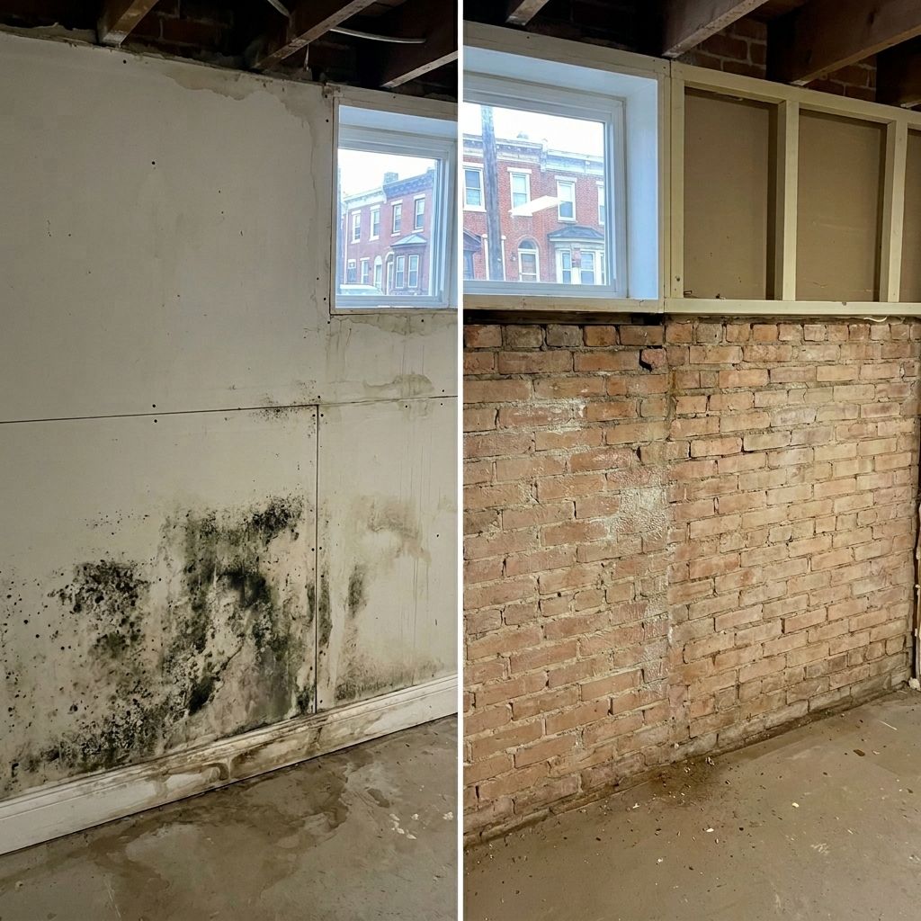 Before and after mold remediation Trenton NJ Before and after mold remediation Trenton NJ