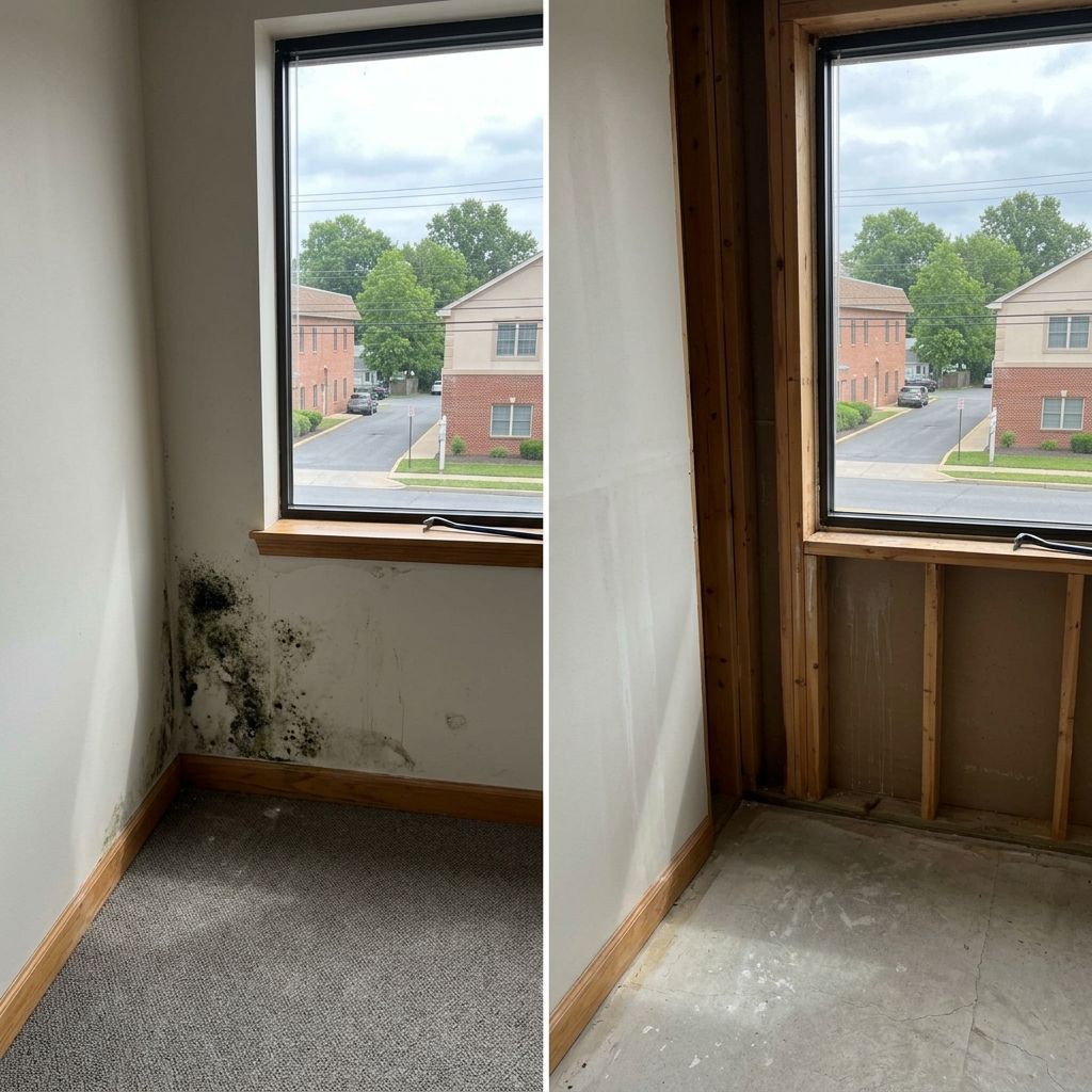 Before and after mold remediation Willow Grove PA Before and after mold remediation Willow Grove PA