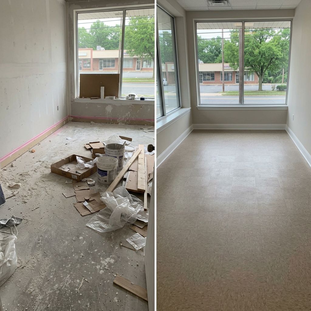 Before and after post construction cleaning Willingboro NJ Before and after post construction cleaning Willingboro NJ