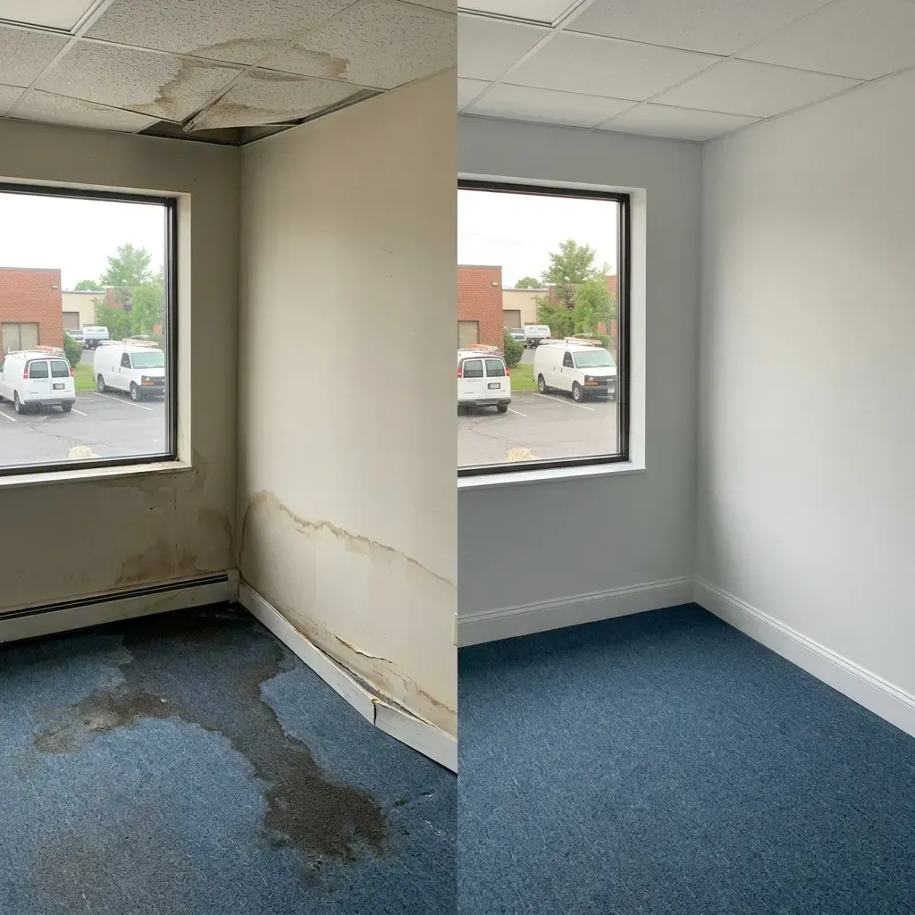 Before and after water damage restoration Bristol PA Before and after water damage restoration Bristol PA
