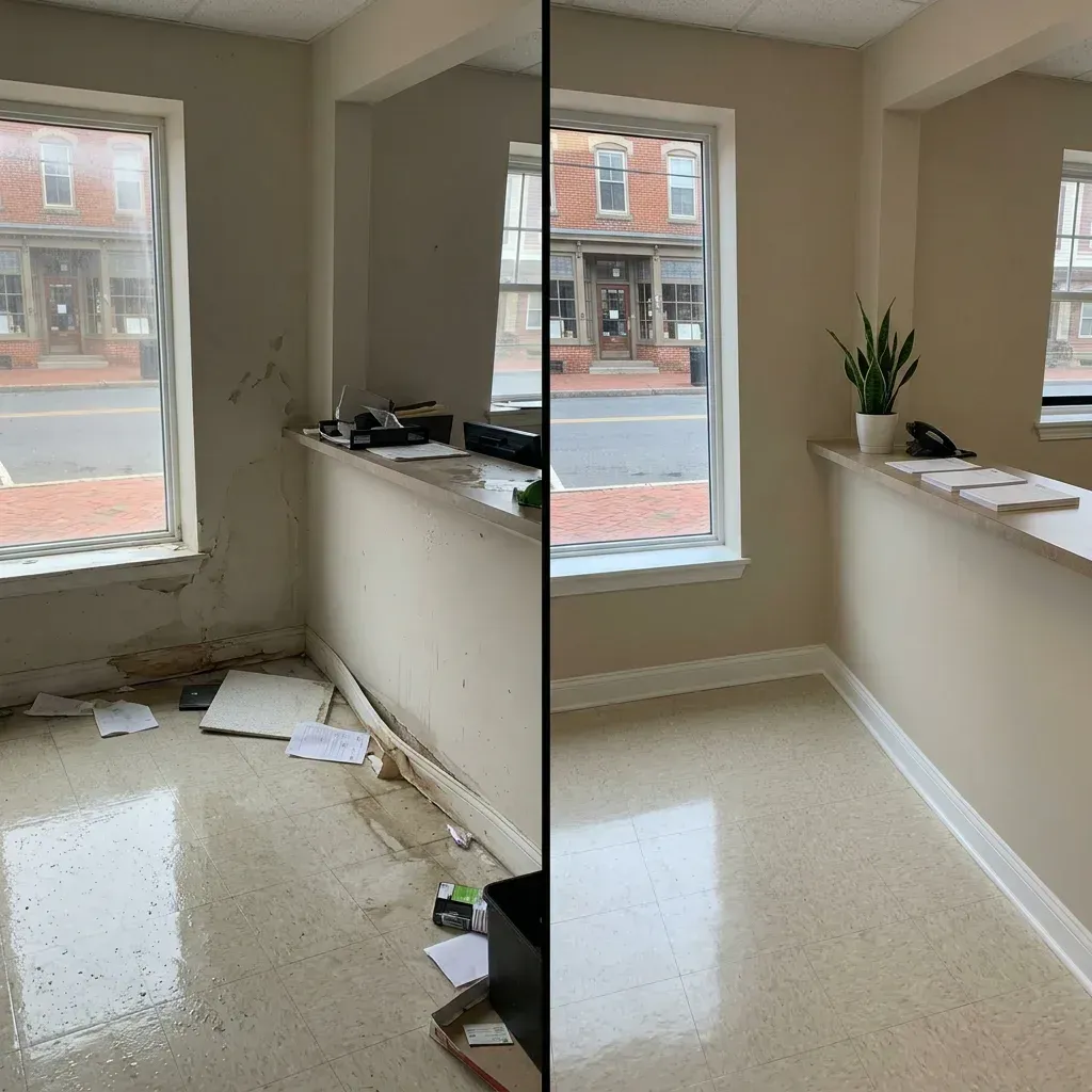 Before and after water damage restoration Flemington NJ Before and after water damage restoration Flemington NJ