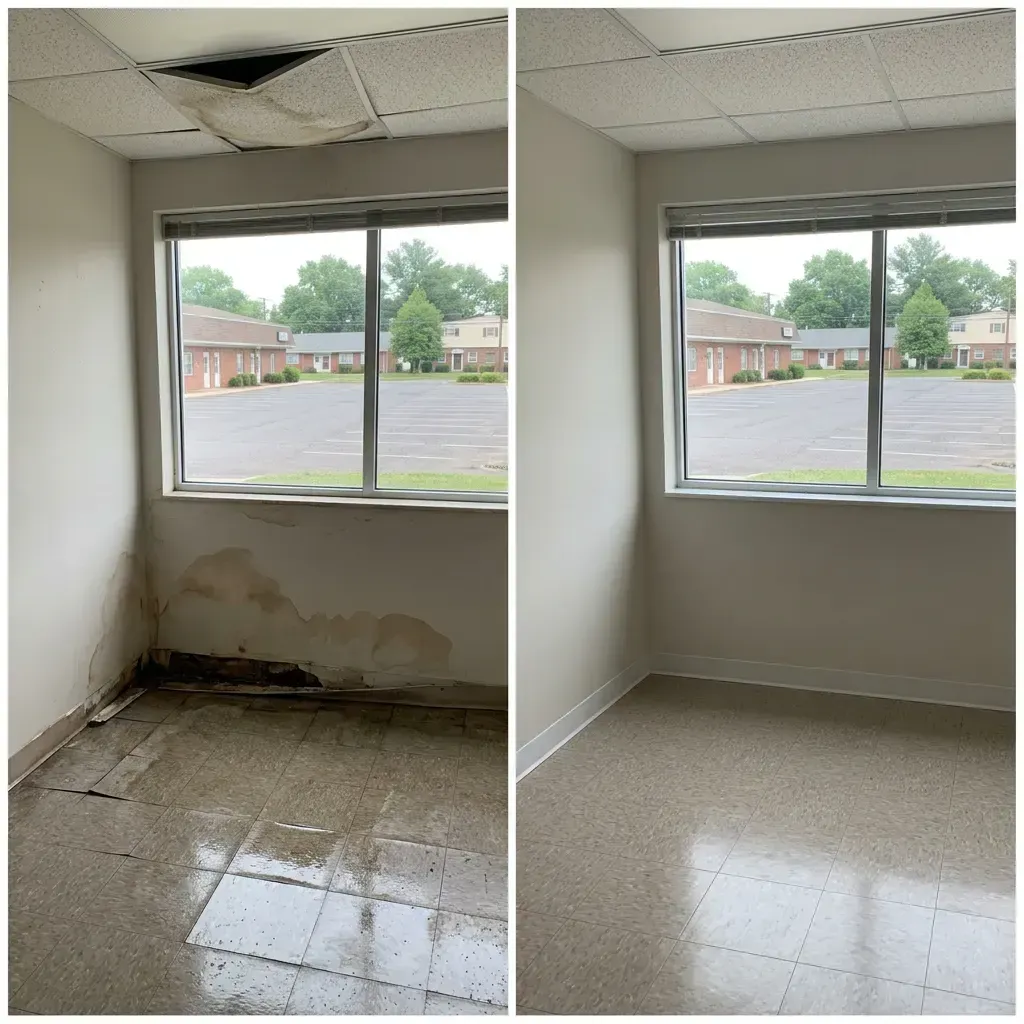 Before and after water damage restoration Levittown PA Before and after water damage restoration Levittown PA