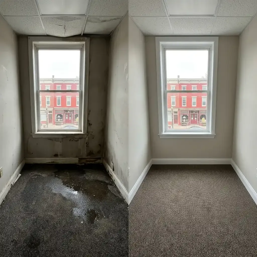 Before and after water damage restoration Quakertown PA Before and after water damage restoration Quakertown PA