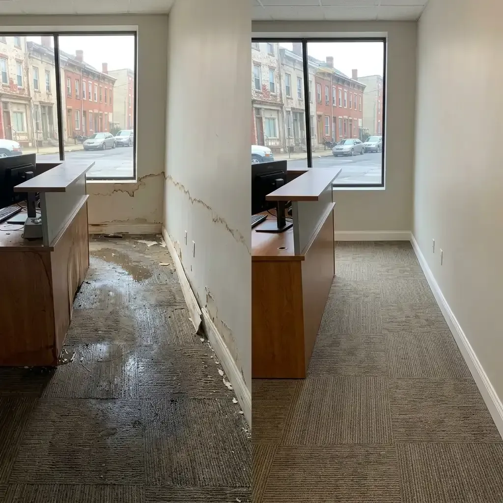 Before and after water damage restoration Trenton NJ Before and after water damage restoration Trenton NJ