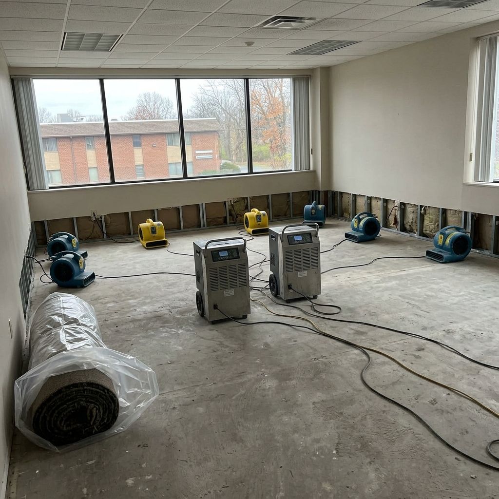 Flood drying setup Bristol PA