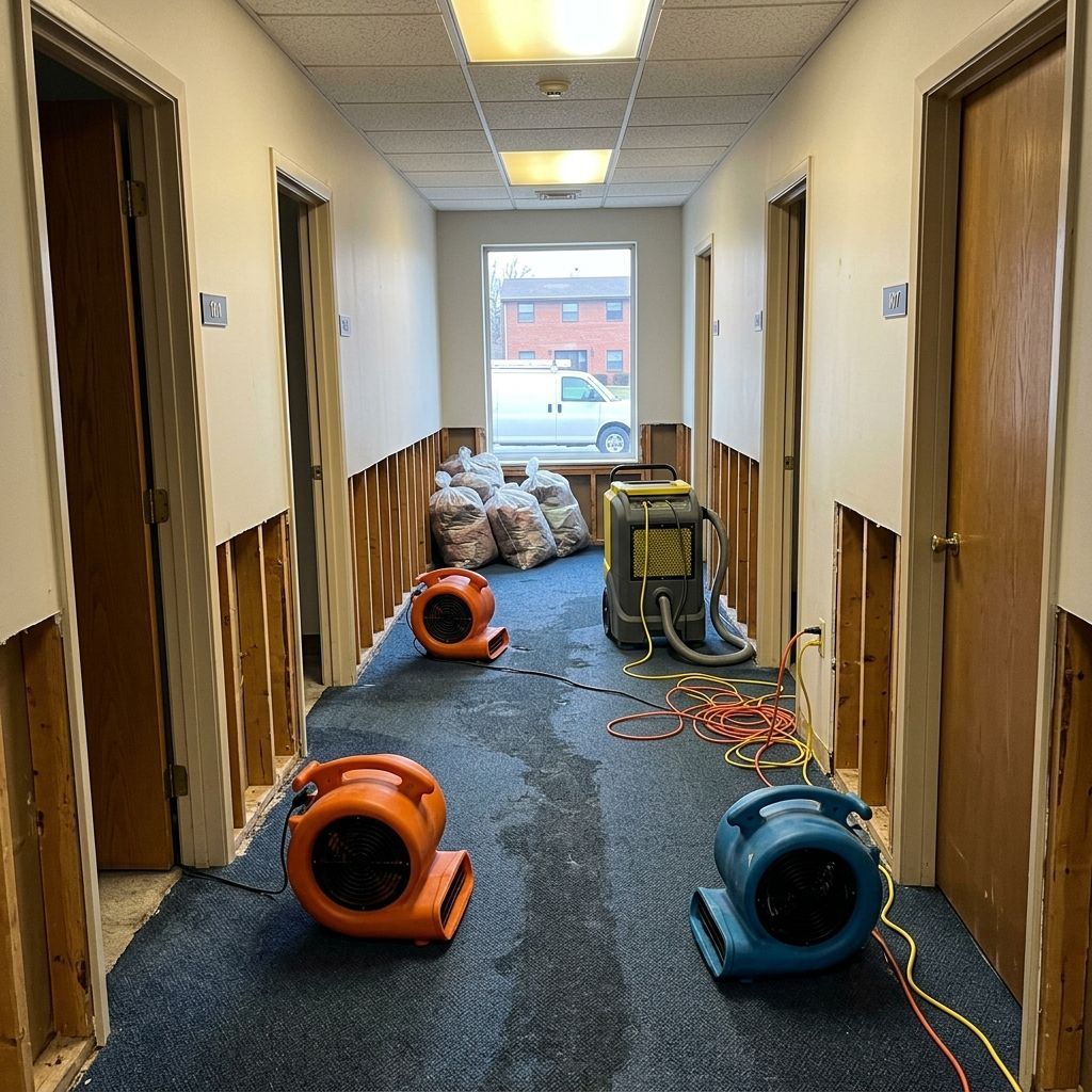Flood drying setup Burlington NJ