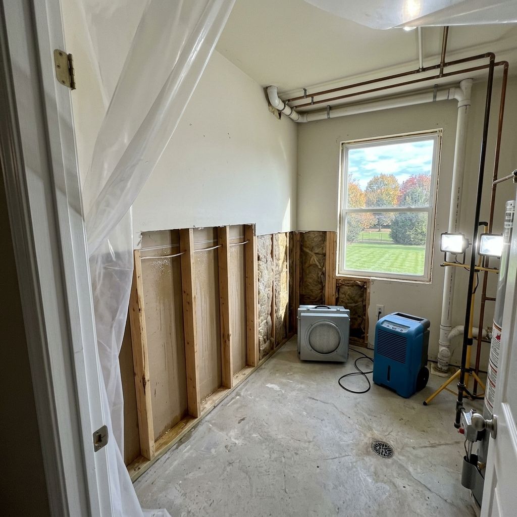 Mold-free restored office Bucks County PA Mold-free restored office Bucks County PA