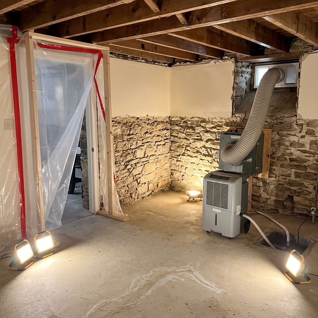 Mold-free restored office Doylestown PA Mold-free restored office Doylestown PA