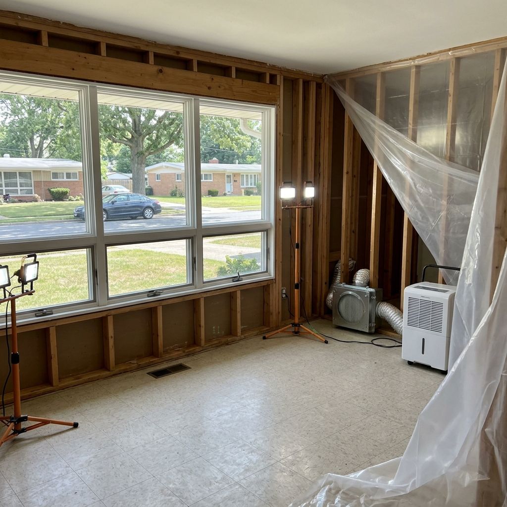 Mold remediated space Levittown PA Mold remediated space Levittown PA