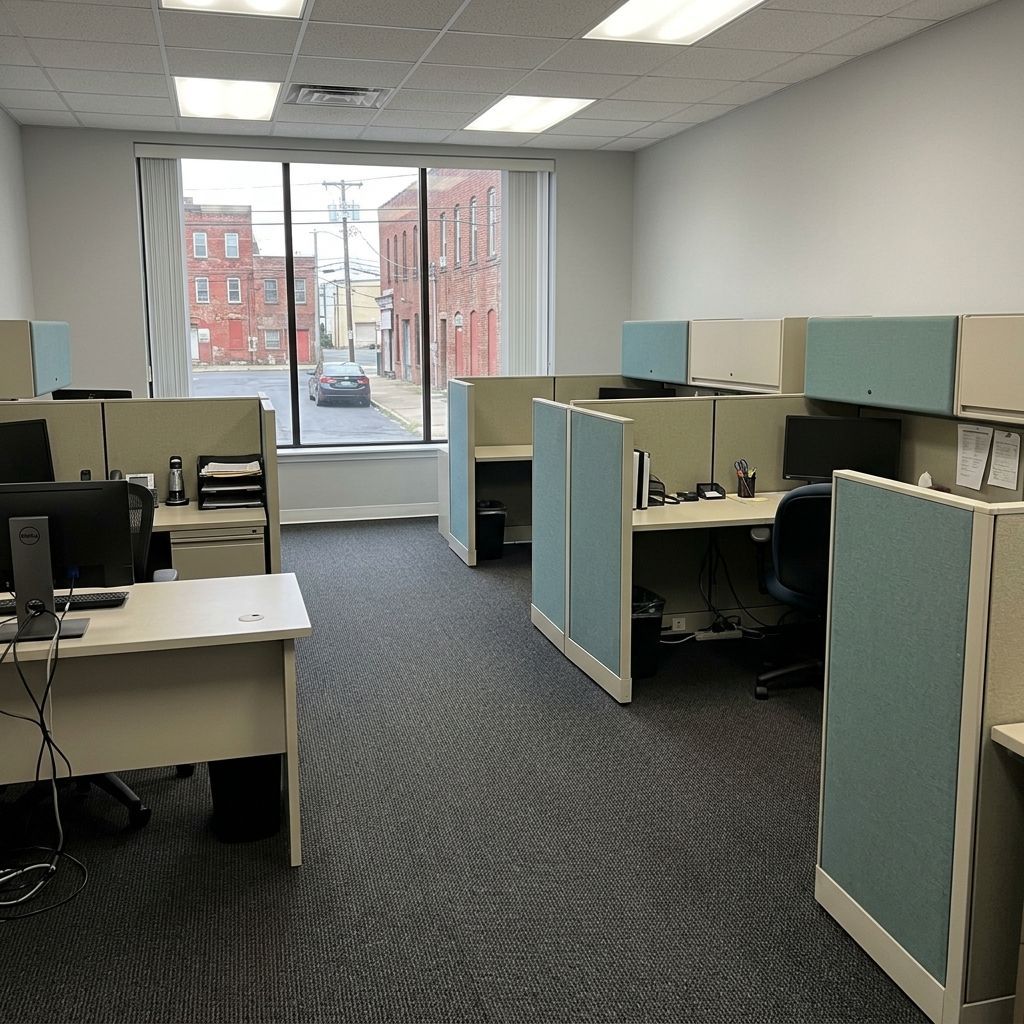 Restored office after flood Trenton NJ