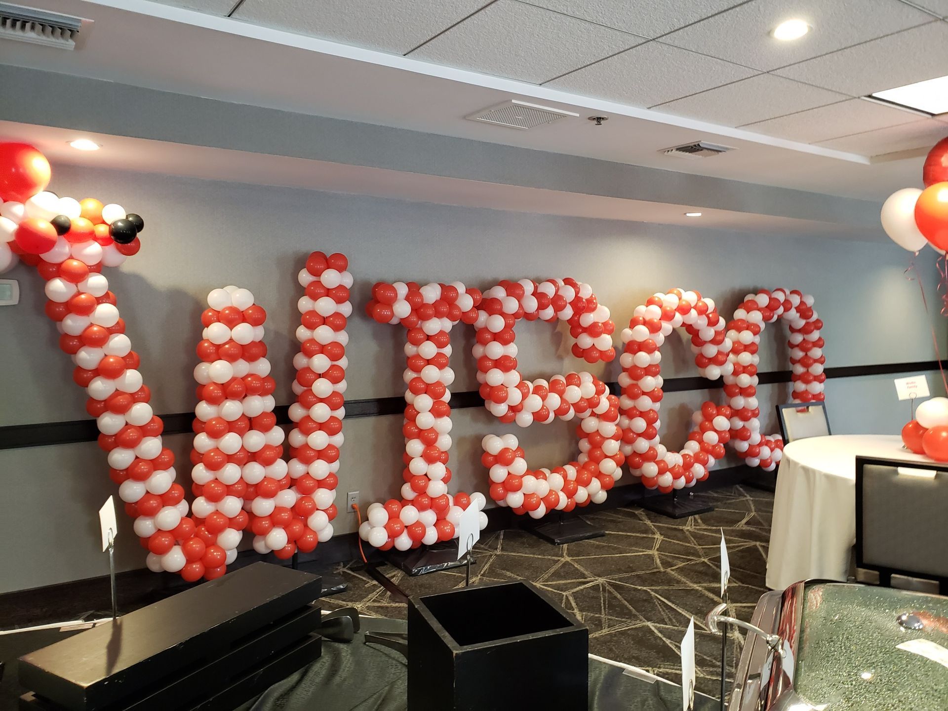 Giant letters that spell 