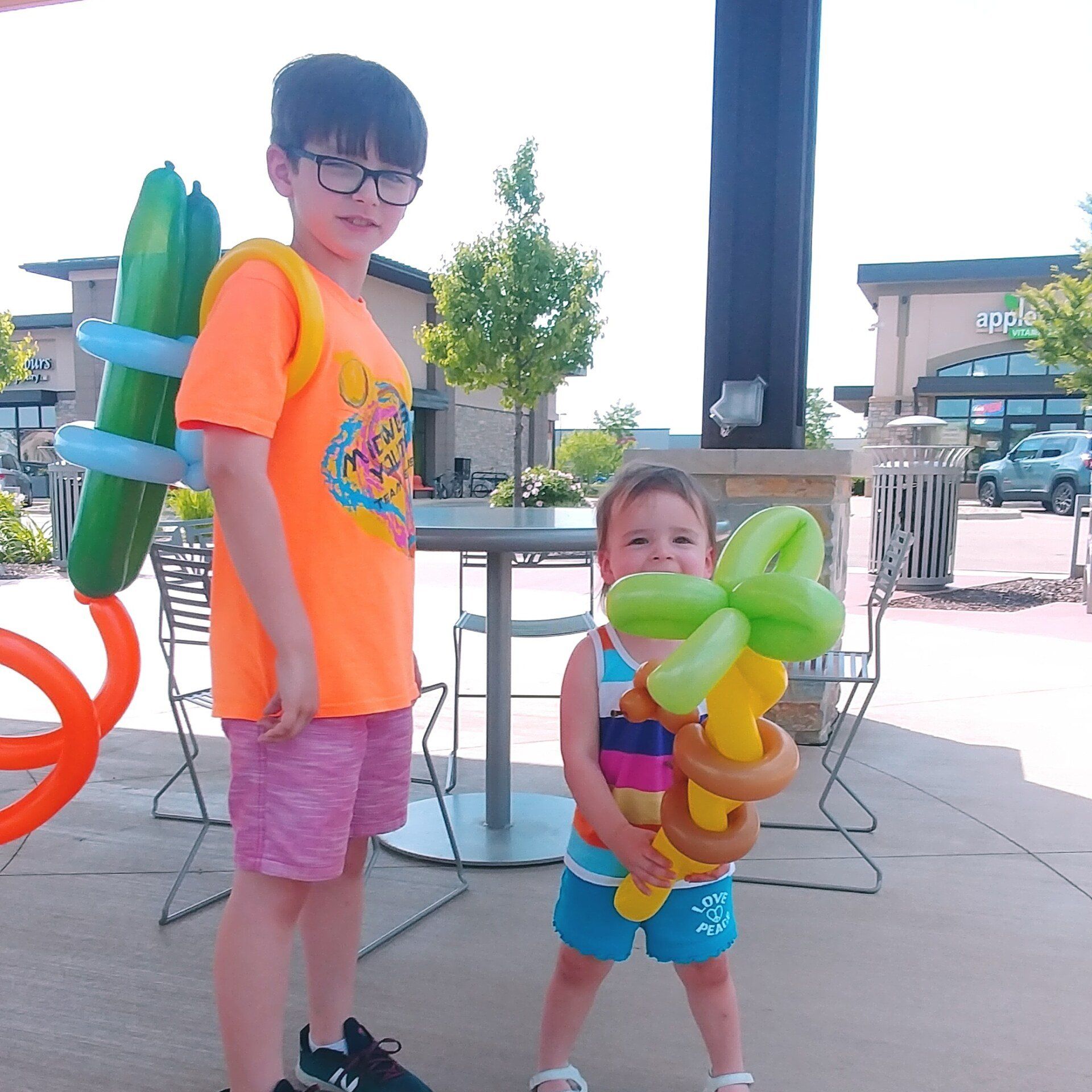 Balloon twisted jet pack.
