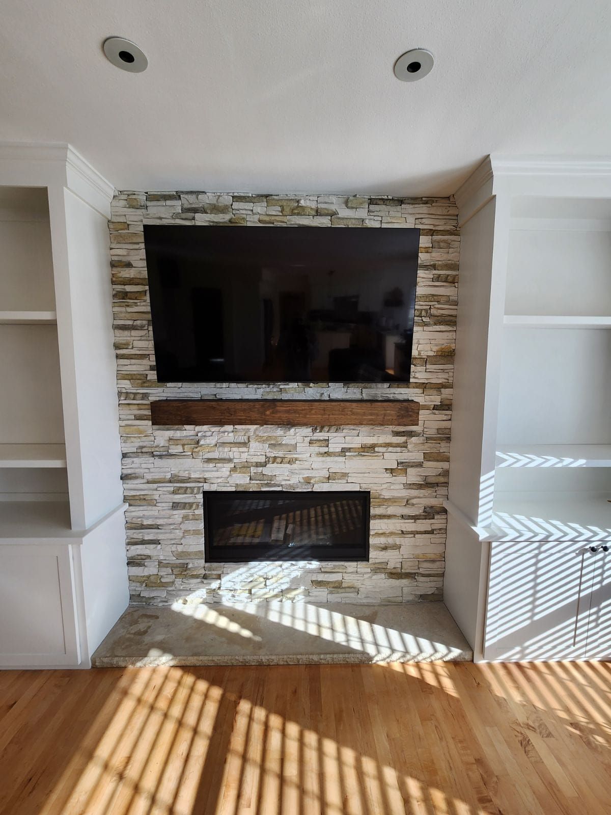 Fireplace direct view