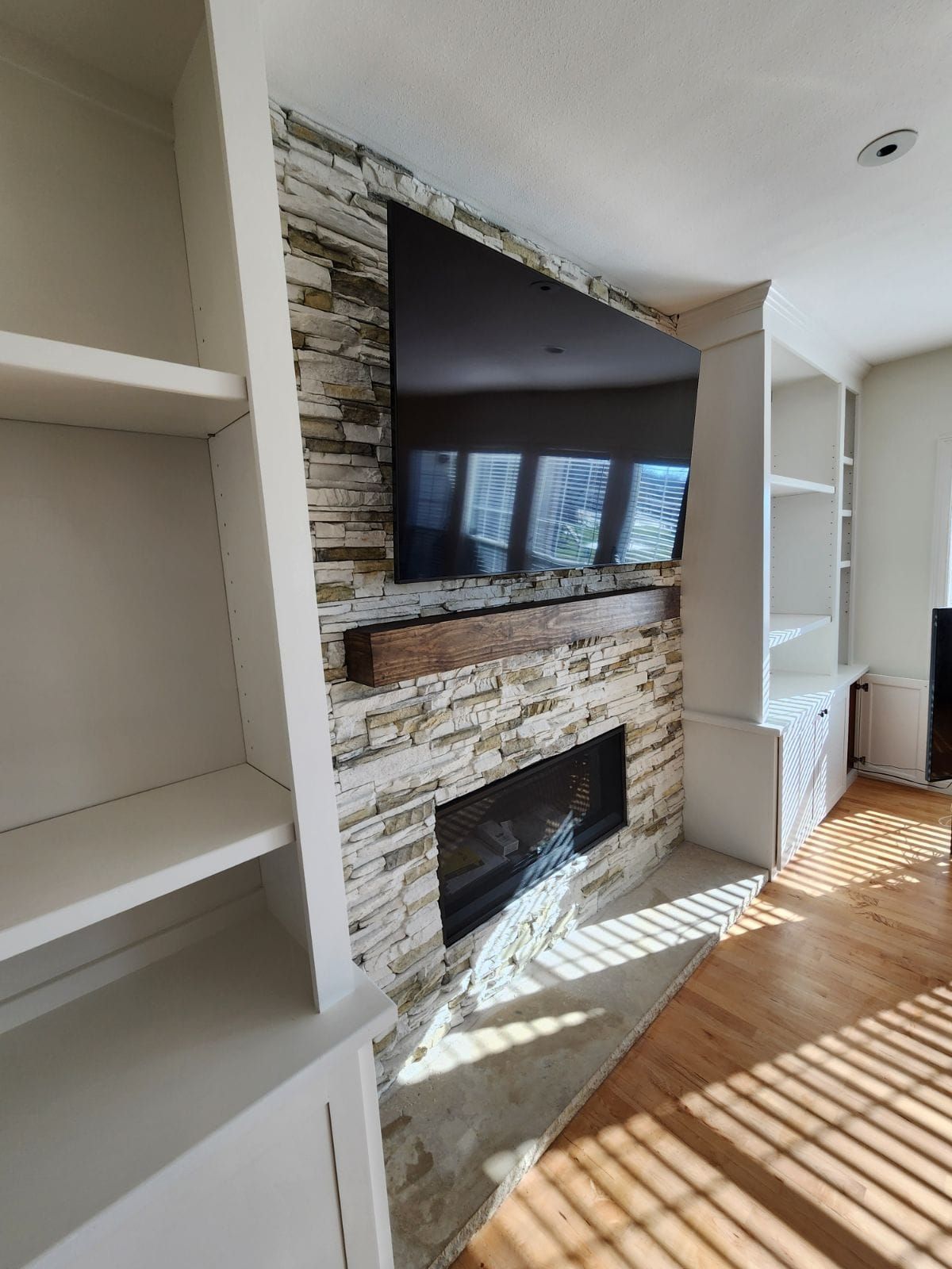 Fireplace side view