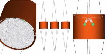 Popnagelen van lampenkap