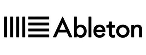 A black and white logo for ableton on a white background.