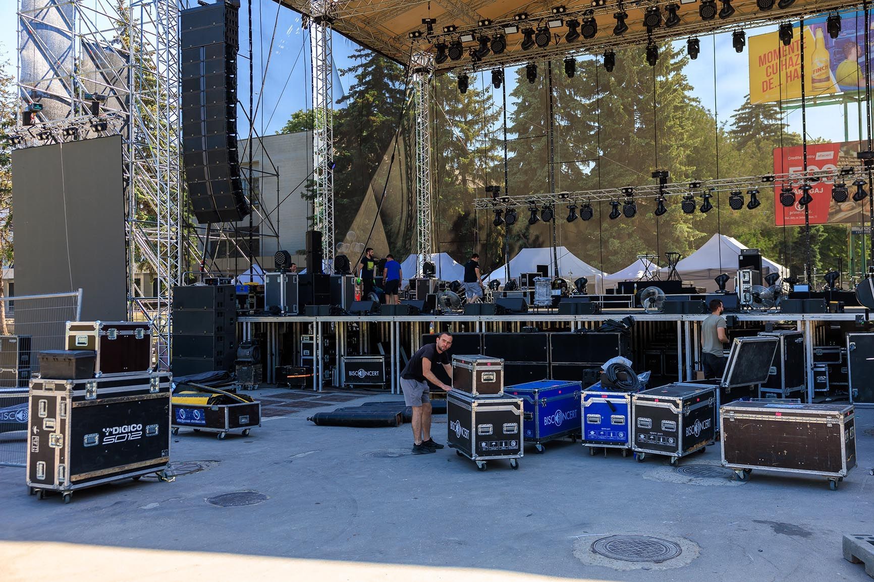 Sound stage set up