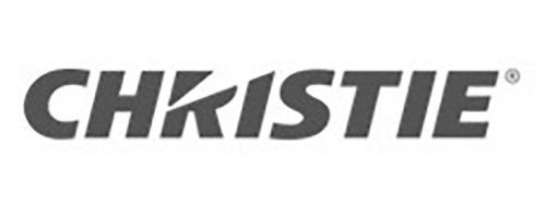 Christie logo in gray on white background.
