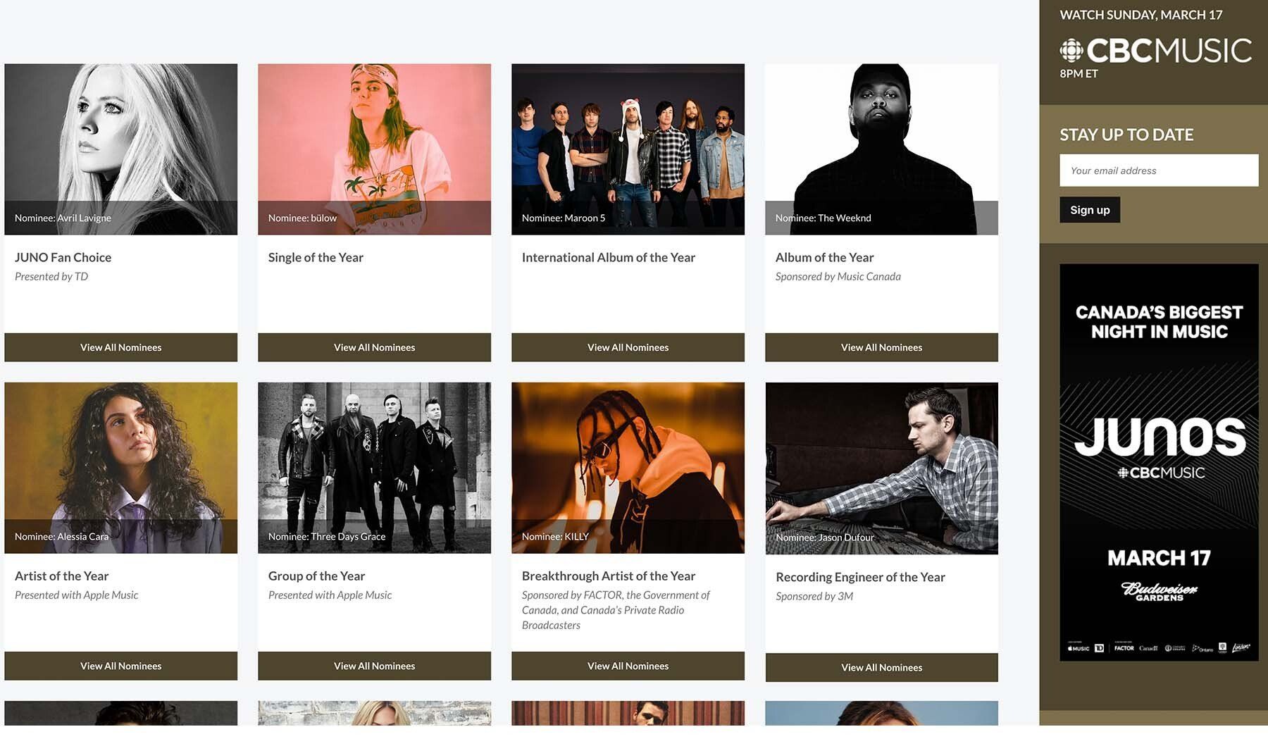 A screenshot of a website that says junos on it