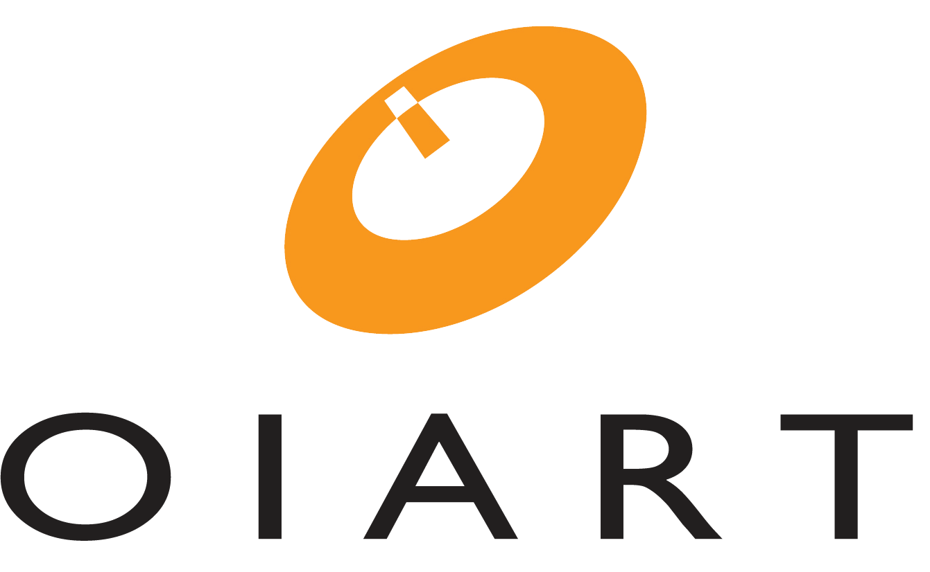 A logo for a company called oiart