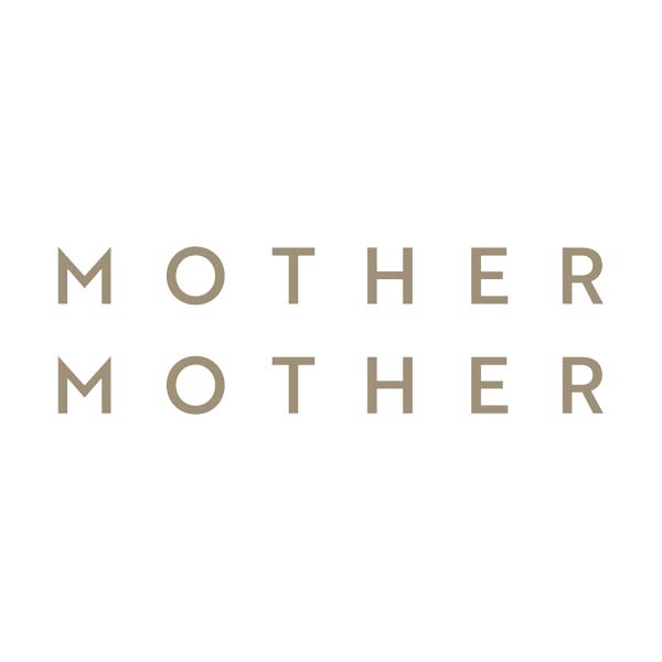 The mother mother logo is on a white background.