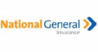 National General Insurance logo with orange and blue text and a forward-facing arrow.