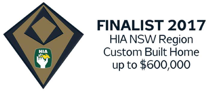 Finalist 2017 HIA NSW Region Custom Built Home up To $600,000 — Evolution Building Group Dapto, NSW