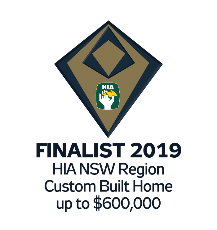 Finalist 2019 HIA NSW Region Custom Built Home up To $ 600,000 — Evolution Building Group Dapto, NSW